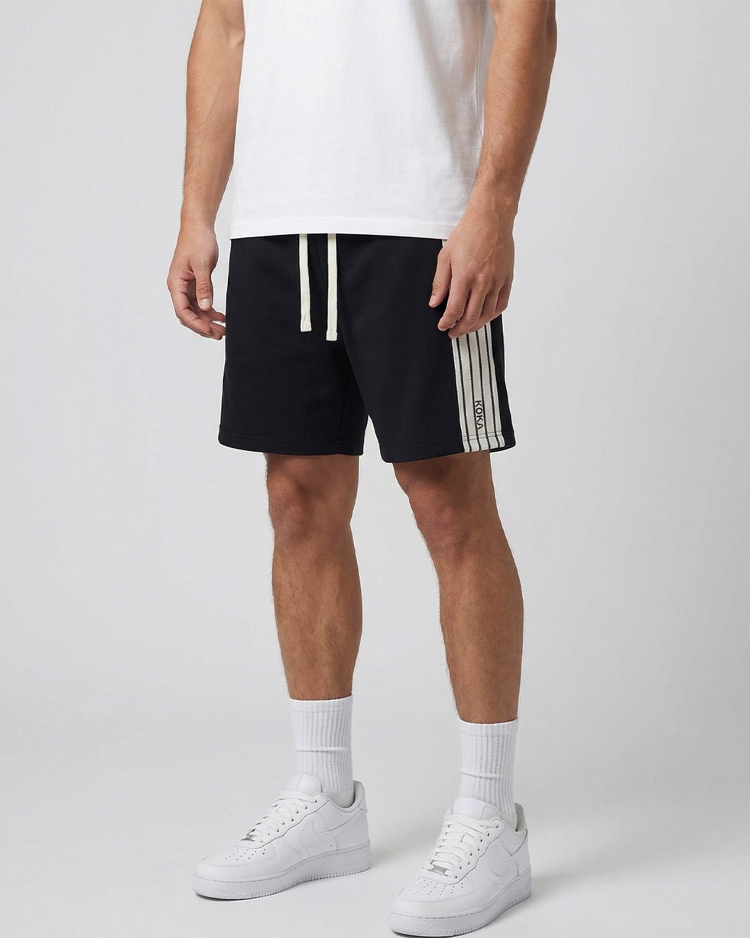 Premium Stripe Shorts // BLACK - KOKA Dept.