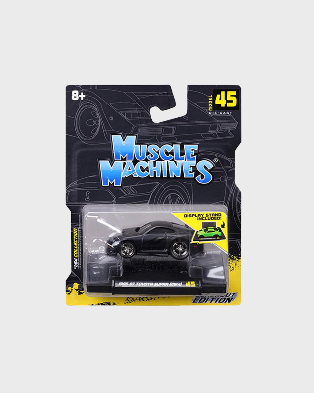 Muscle Machines 1:64 1995 - 97 Toyota Supra MK4 – Blackout Edition – Series 8 45 - KOKA Dept.