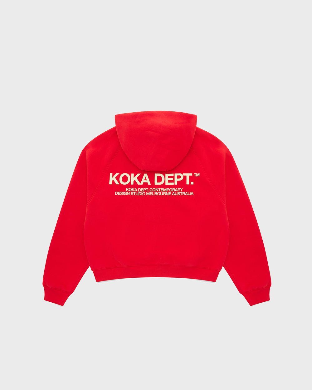 Core Zip Up Hoodie - Tonal Red - KOKA Dept.