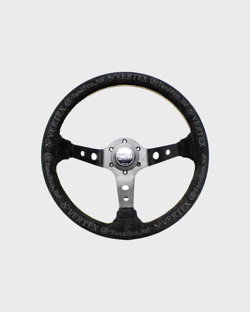 Vertex King Steering Wheel; Suede; 330mm x 90mm Deep - KOKA Dept.