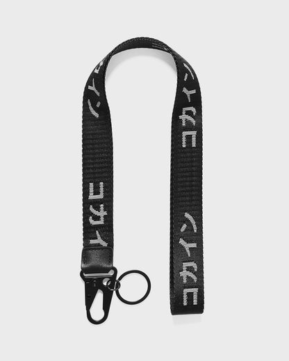 Lanyard 'Black With White Logo' //// Nylon