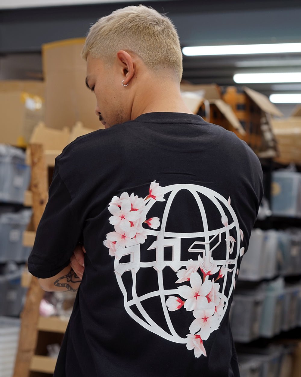 "Blossom The World" T Shirt // Black - KOKA Dept.