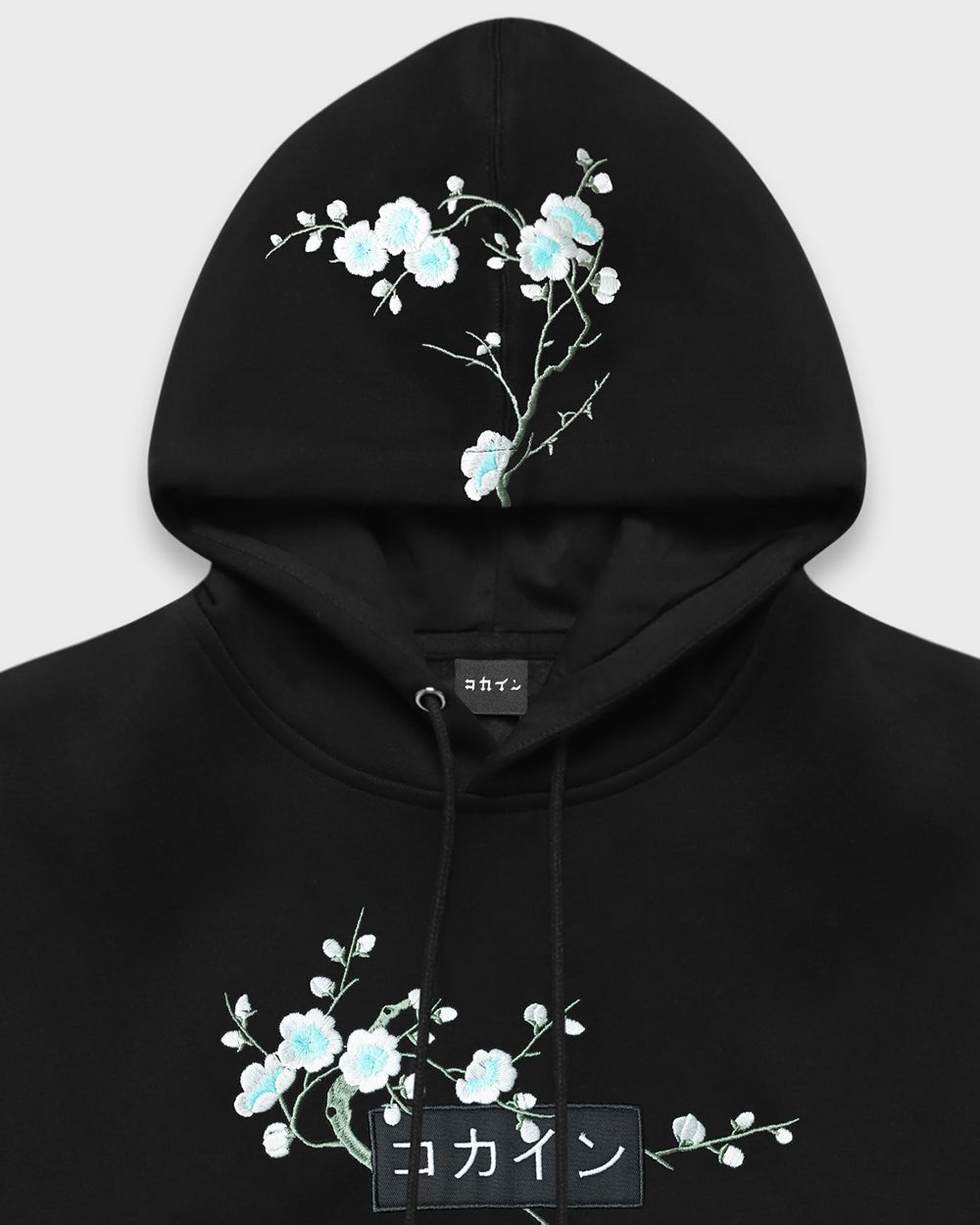 Black / Blue Blossom V2 //// Hoodie - KOKA Dept.