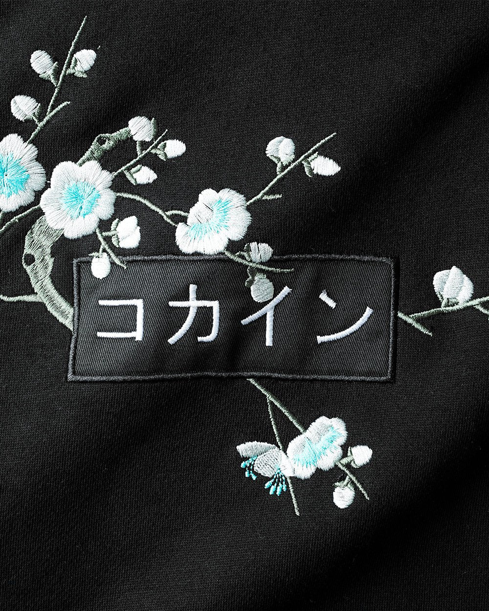 Black / Blue Blossom V2 //// Hoodie - KOKA Dept.