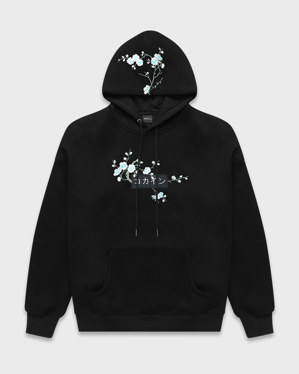 Black / Blue Blossom V2 //// Hoodie - KOKA Dept.