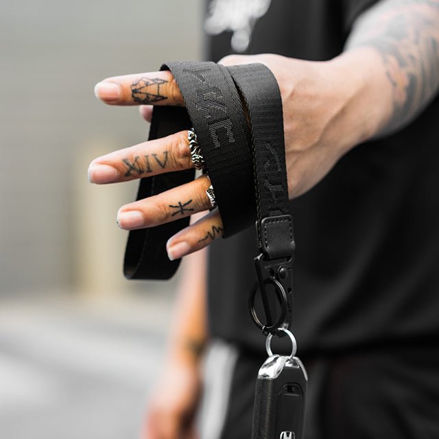 Lanyard 'Black With Black Logo' //// Nylon - KOKA Dept.