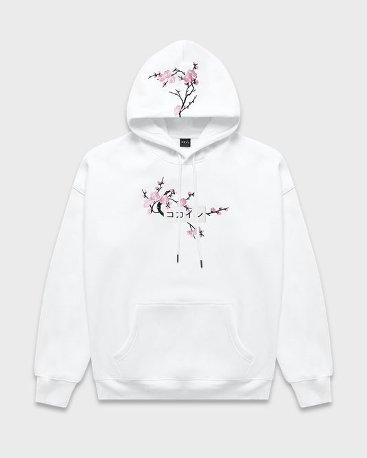 White / Pink Blossom V2 //// Hoodie