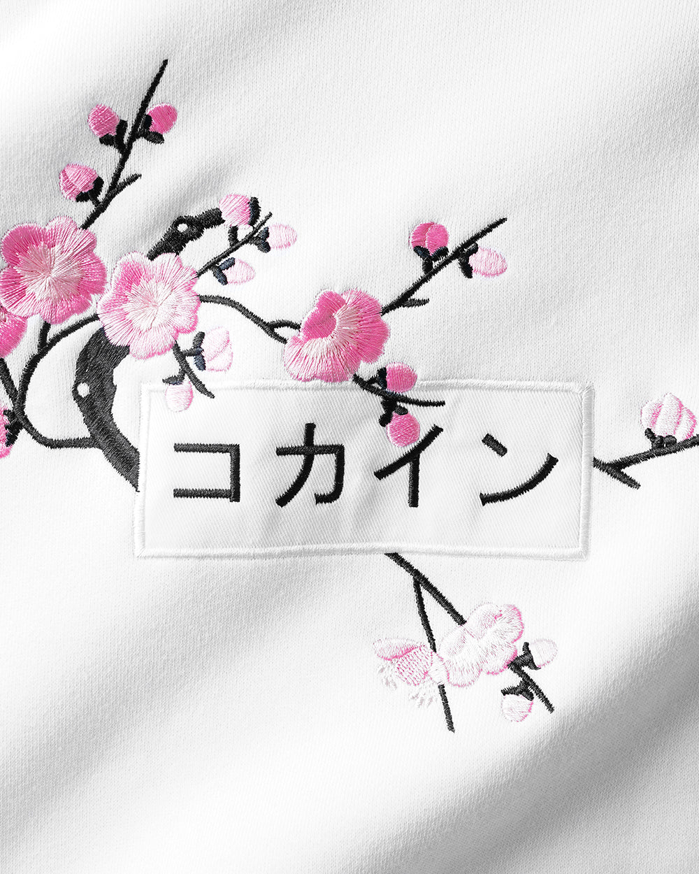 White / Pink Blossom V2 //// Hoodie