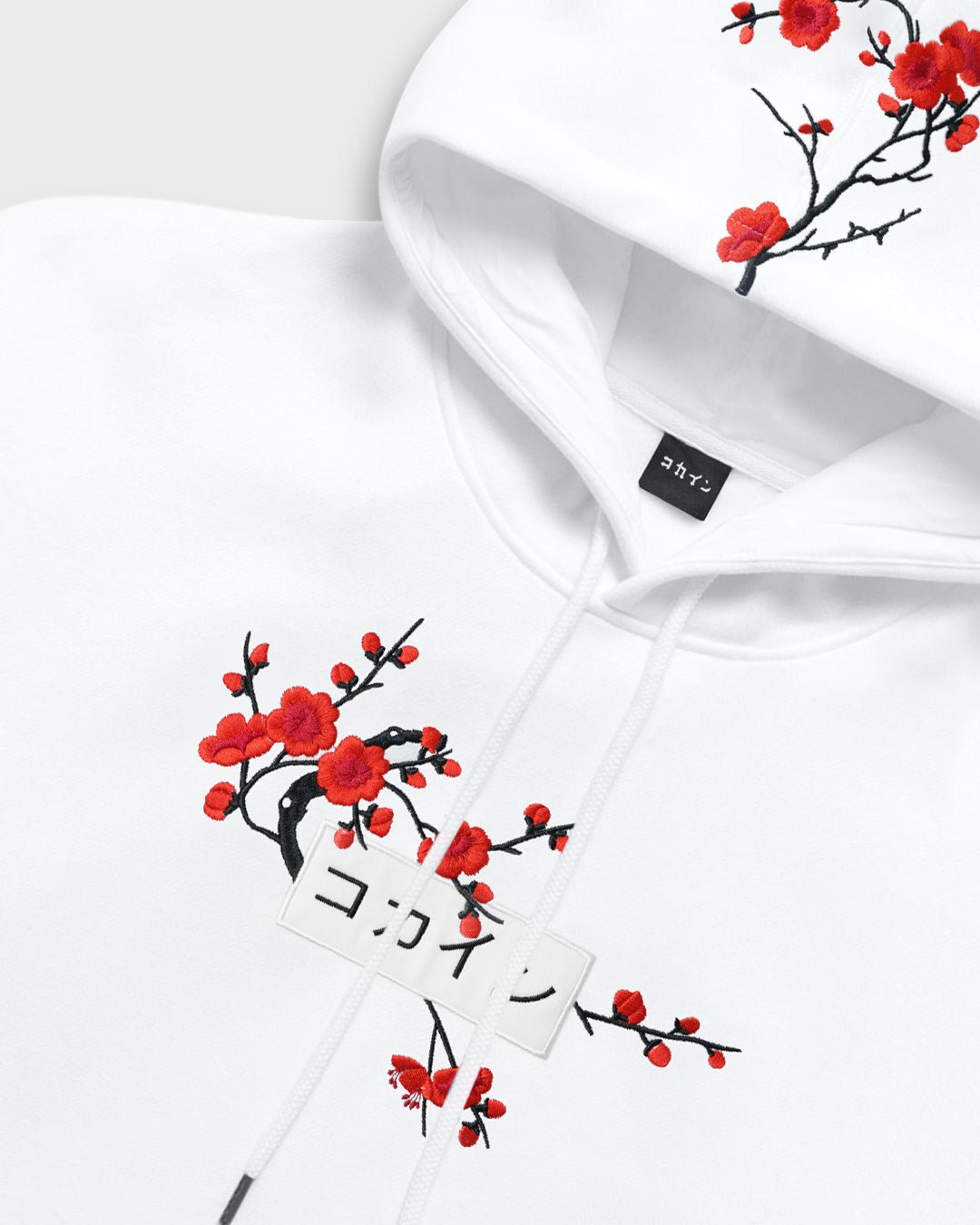 White Red Blossom V1 //// Hoodie - KOKA Dept.