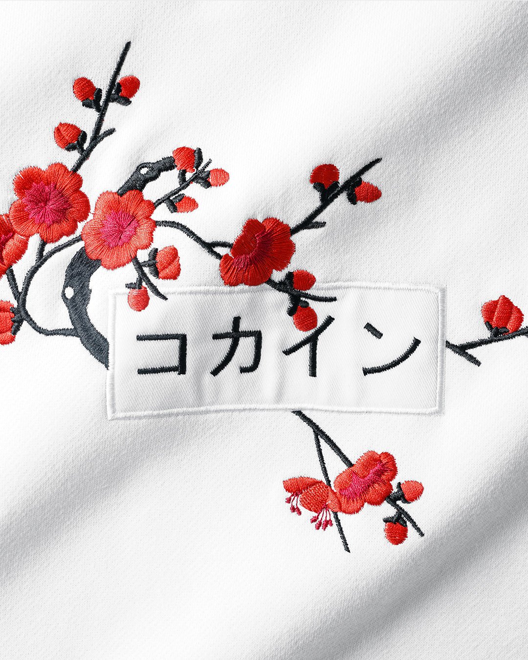 White Red Blossom V1 //// Hoodie - KOKA Dept.